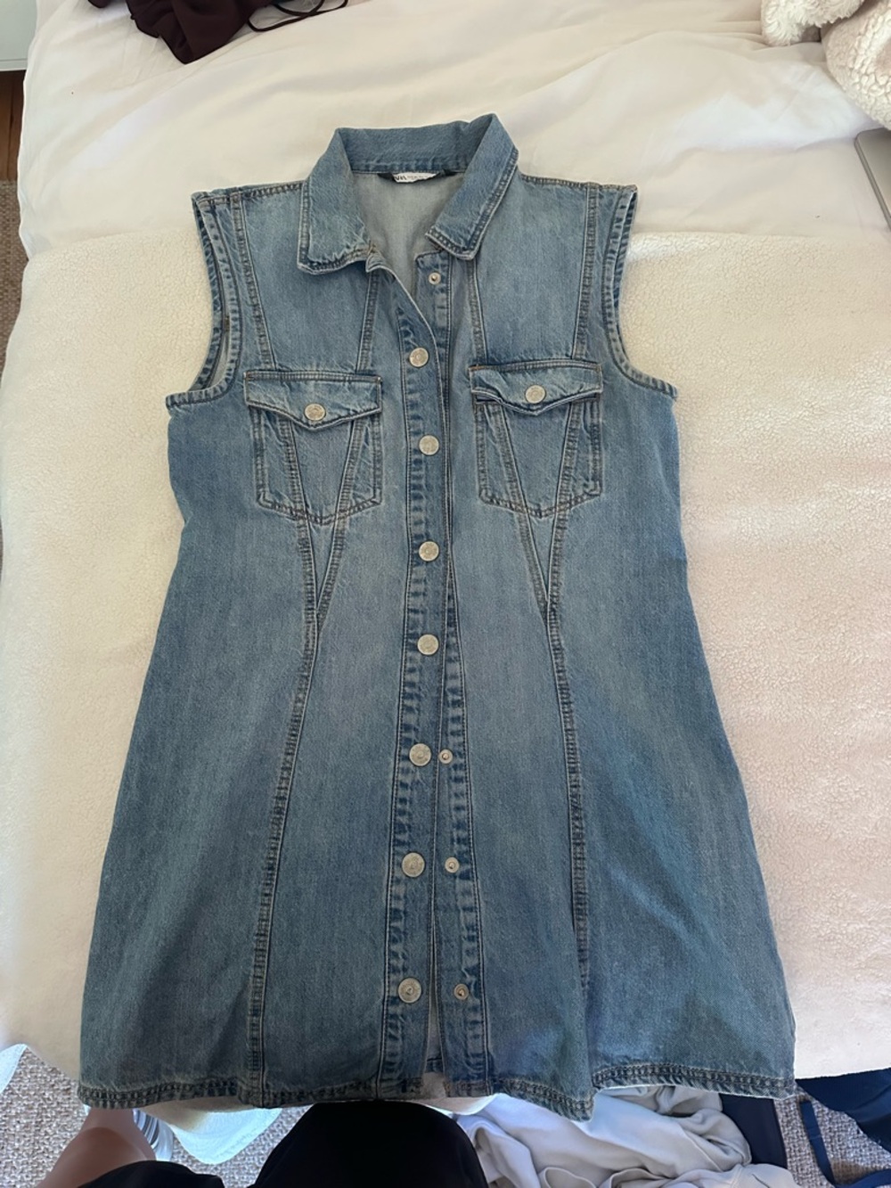 Zara denim mini dress - Picture 2 of 2